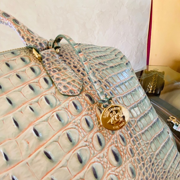 NWT Brahmin LG duxbury Satchel&wallet aquarelle - Picture 12 of 12